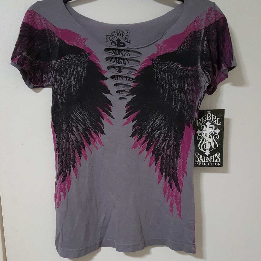 Affliction Rebel Saints shirt